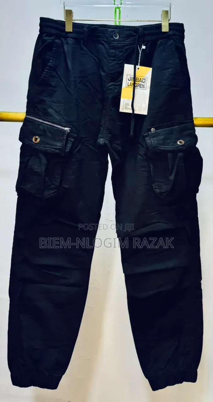 Down Zipped Bumper N Free Leg Cargo Pants Available in Stock