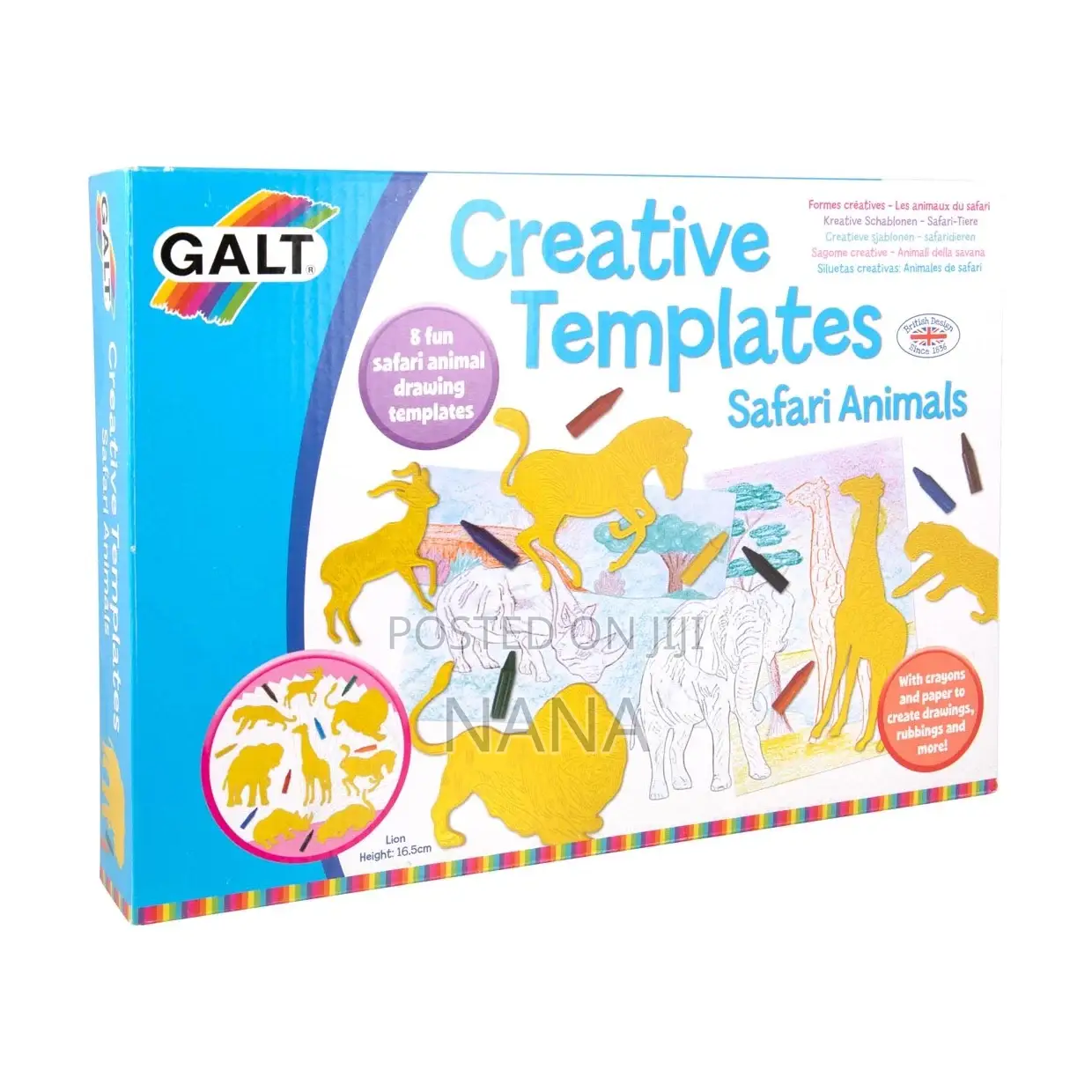Galt Creative Template Safari Animals