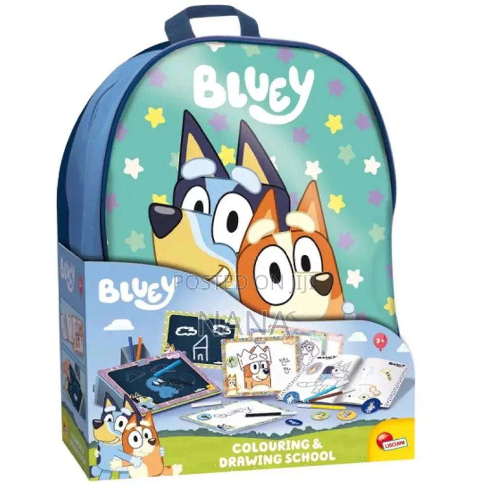 Bluey Coloring and Drawing School Backpack