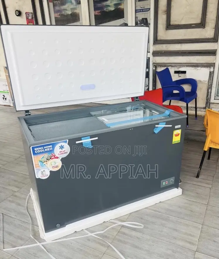 Check Out Unique Nasco Single Door Chest Freezer(380L)Gray 