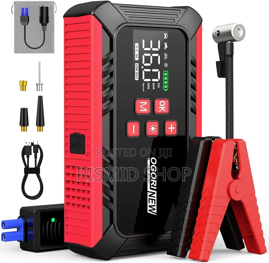 High Power Jump Starter Kit and Power Bank (10191)