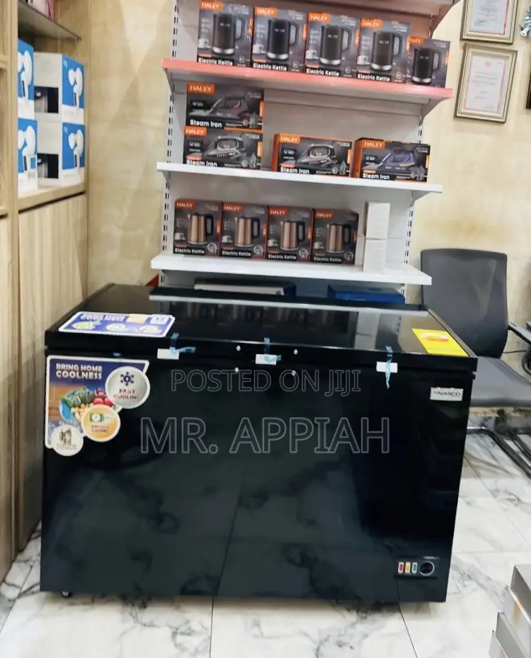 Order Authentic Nasco NAS-475FL 1 Door Chest Freezer(Black)400L