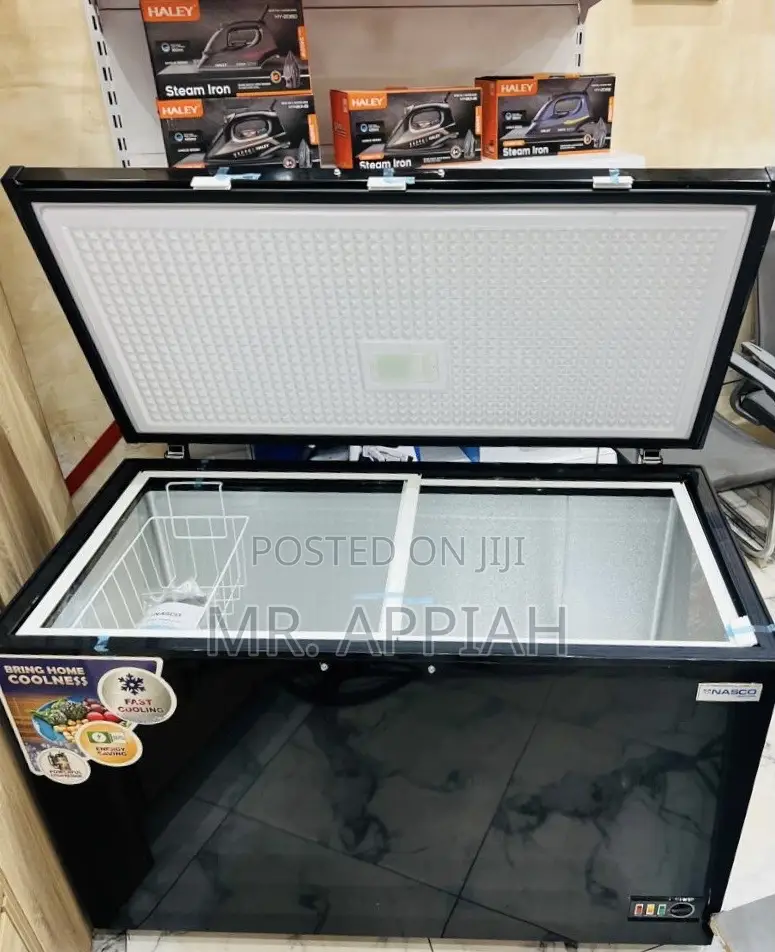 Order Authentic Nasco NAS-475FL 1 Door Chest Freezer(Black)400L