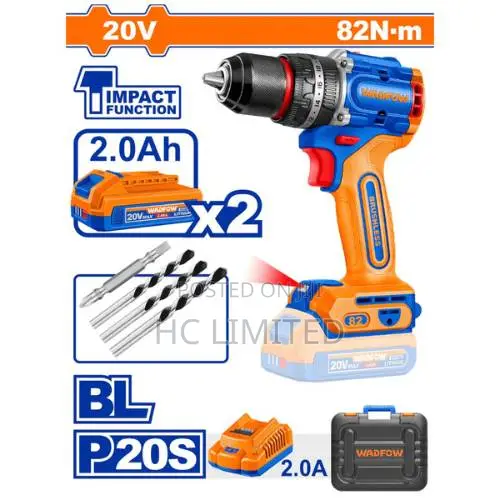 WADFOW Brushless Cordless Impact Drill - WCDP8285