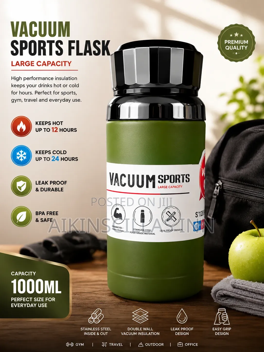 Vacuum Sports Flask