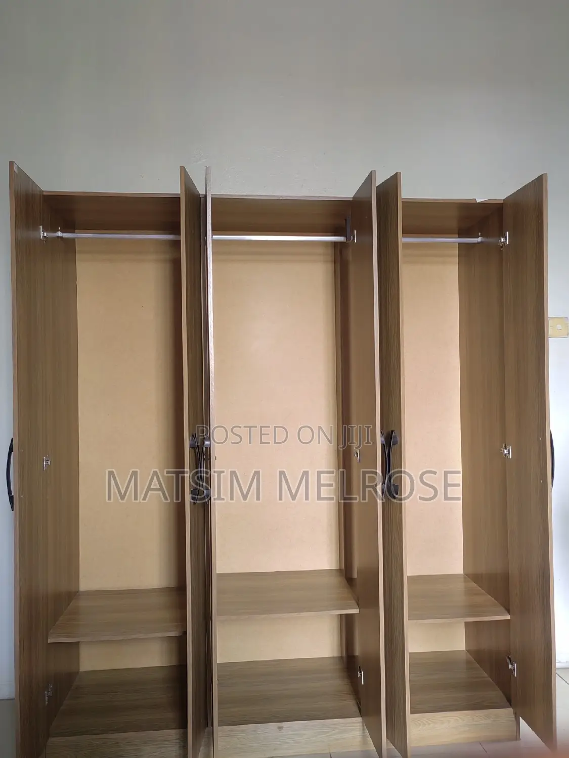 Wardrobe , Three Wooden Doors, Almost New,