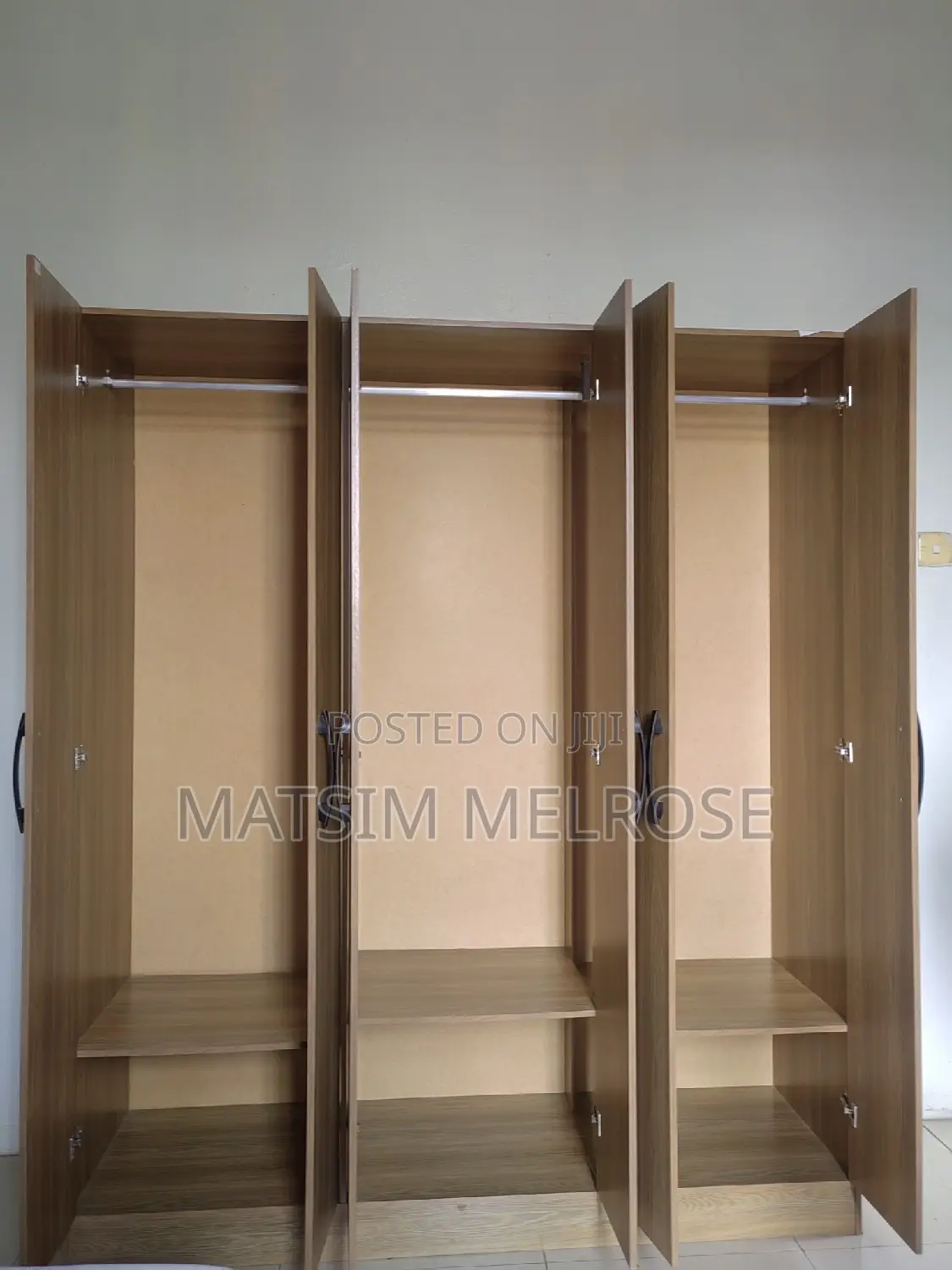Wardrobe , Three Wooden Doors, Almost New,
