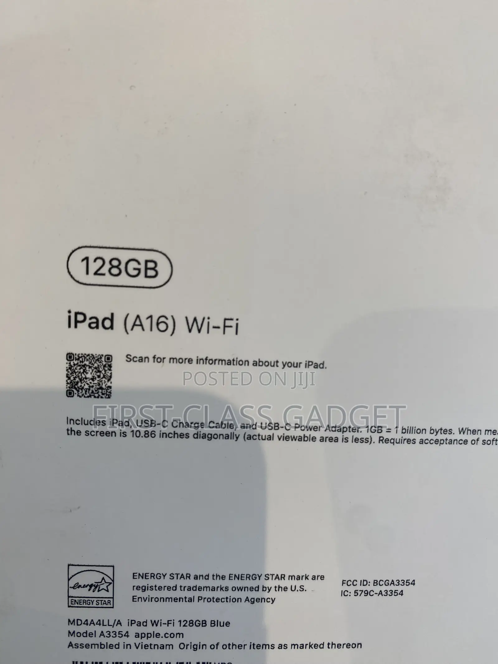 New Apple iPad (2025) 128 GB Blue