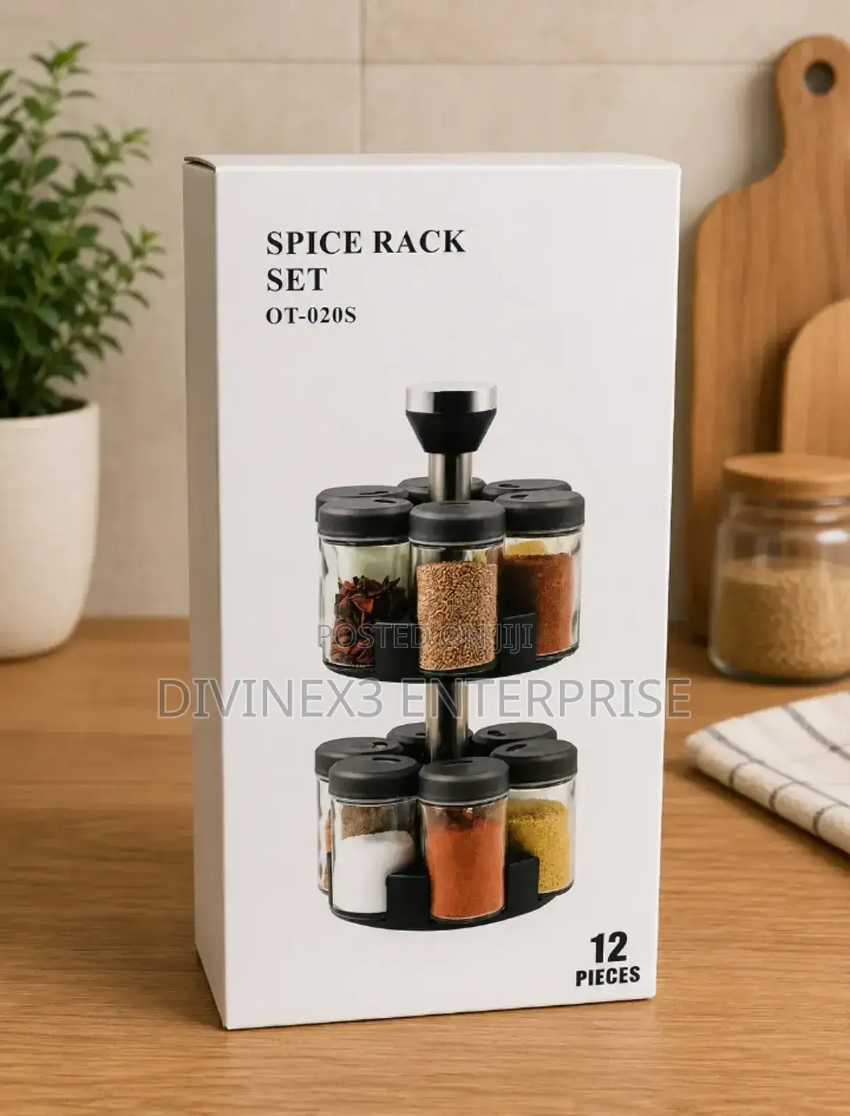 12-Piece Spice Rack Set