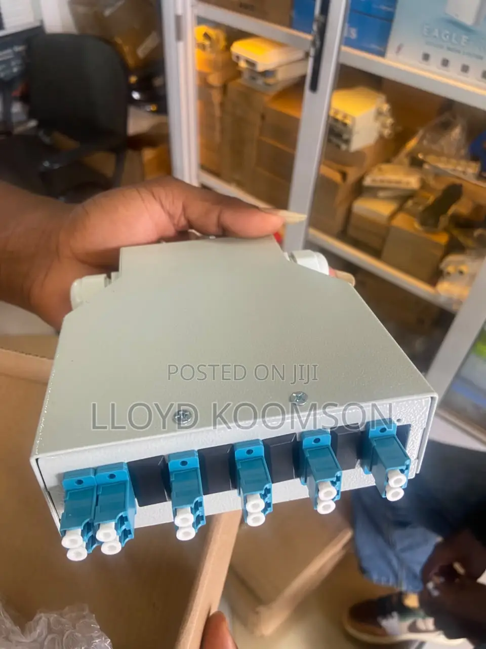 6-Port DIN Rail Fiber Optic Terminal Box