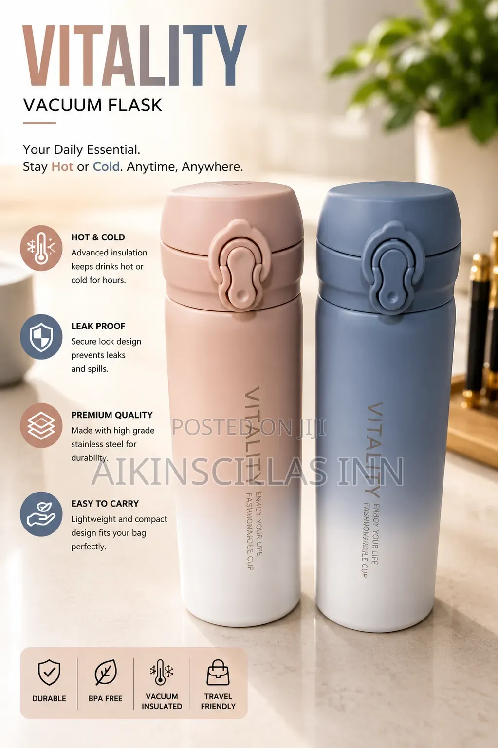 Vitality Insulated Flask