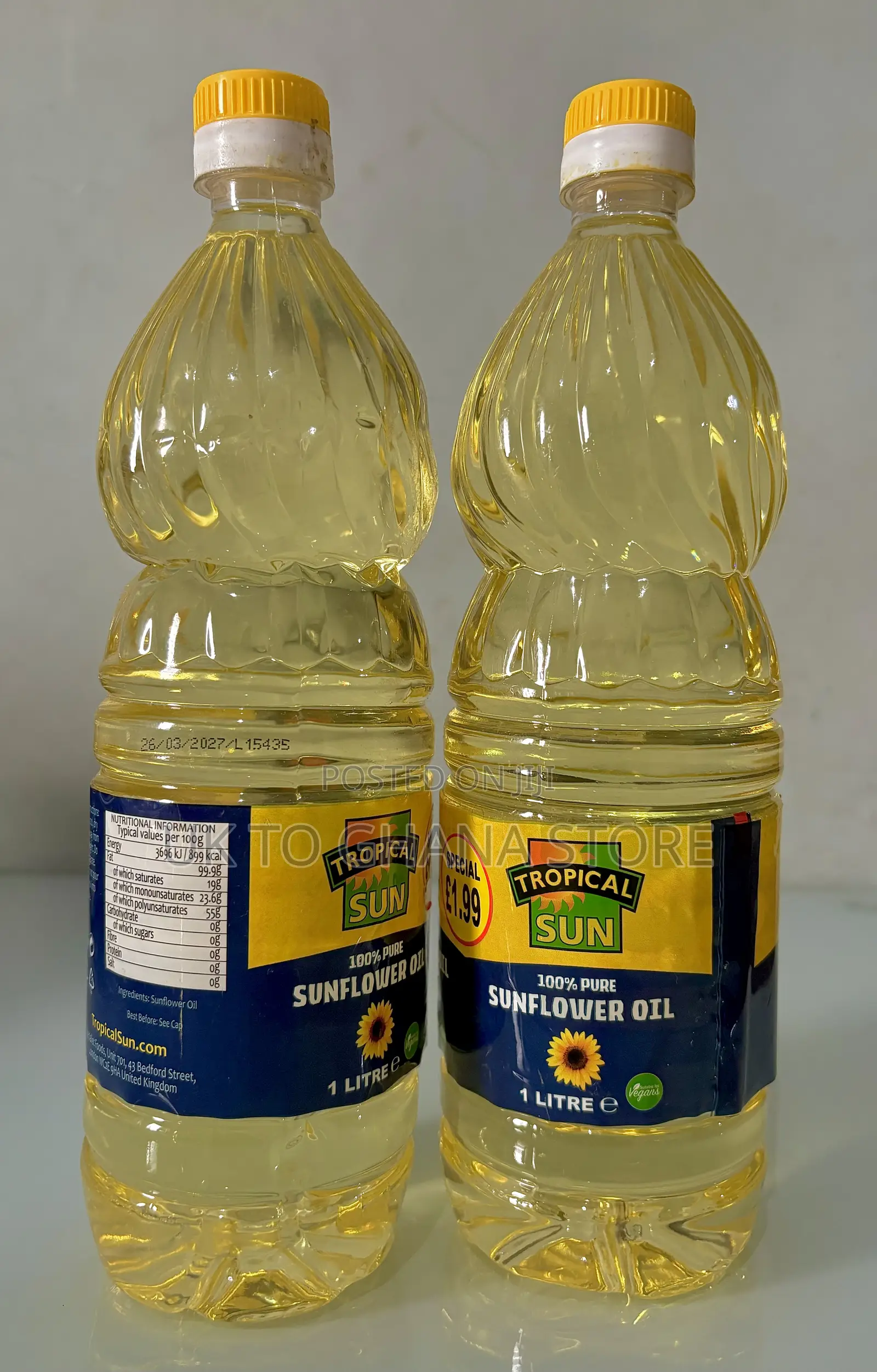 Tropical Sun Sunflower Oil 1ltr