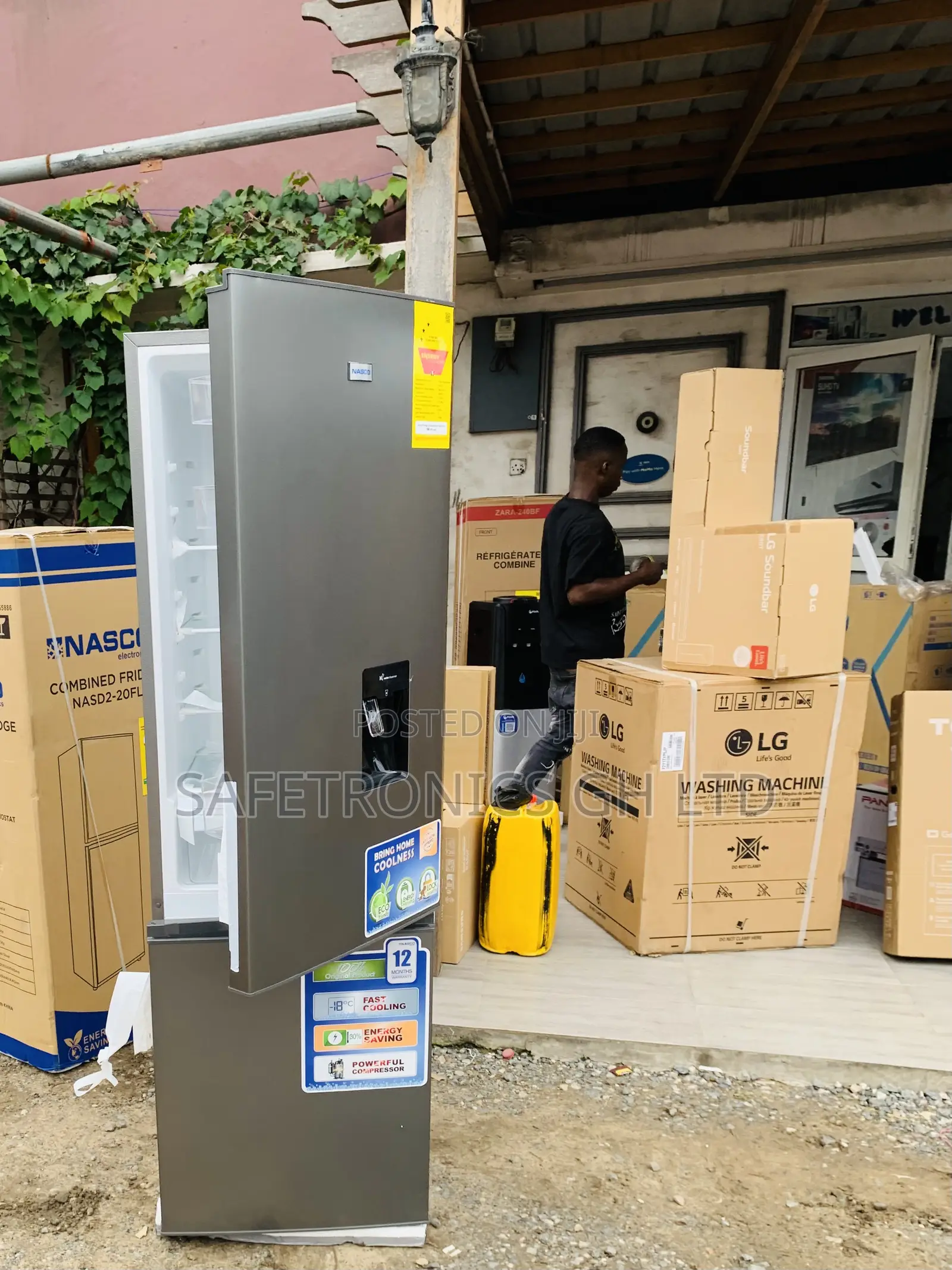 Neatly Sealed Nasco 307Ltr Bottom Freezer Fridge[NASD2-40wd]