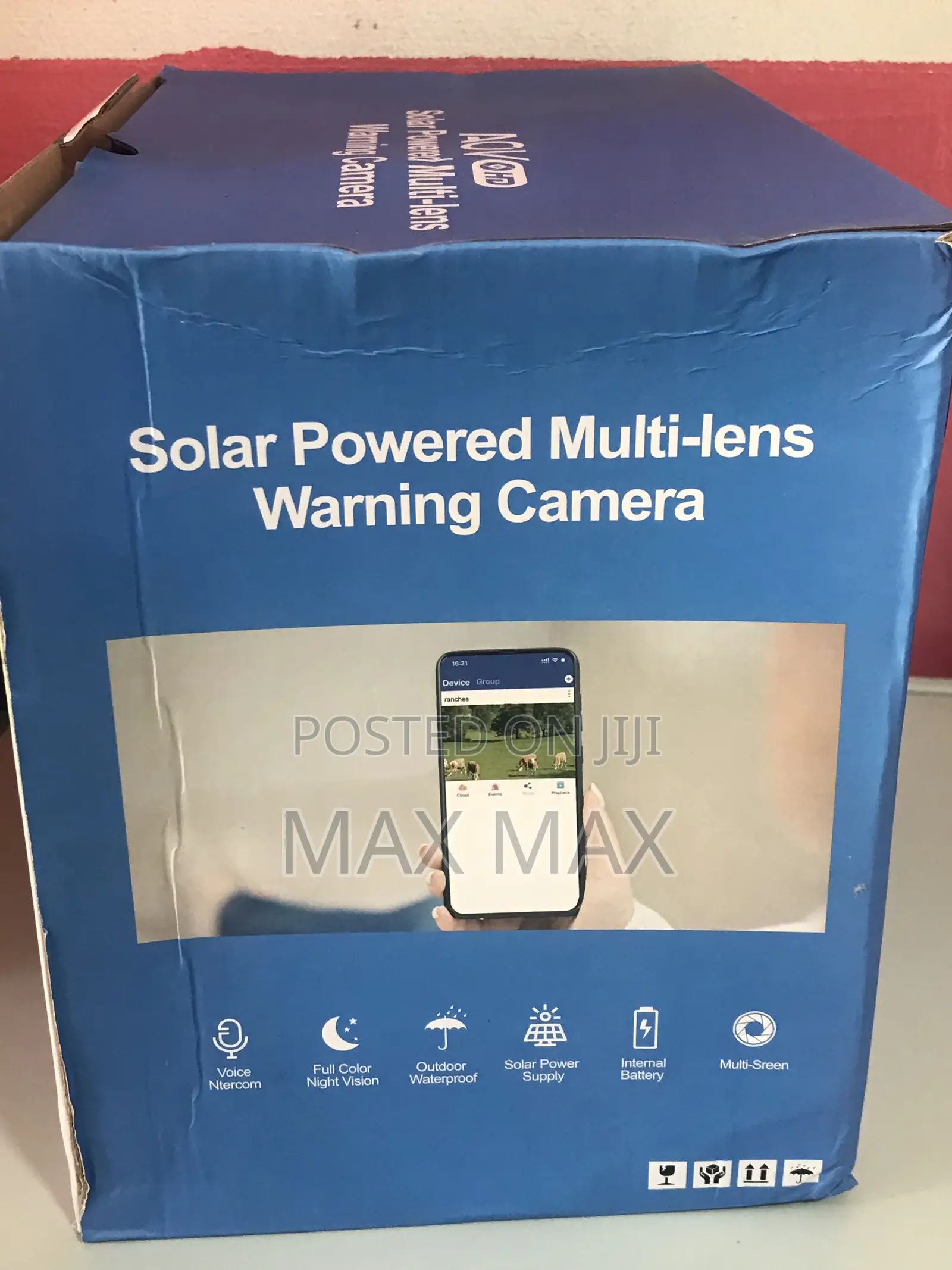 Solar Powered Multi- Lens Warning Cameral