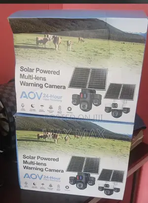 Solar Powered Multi- Lens Warning Cameral