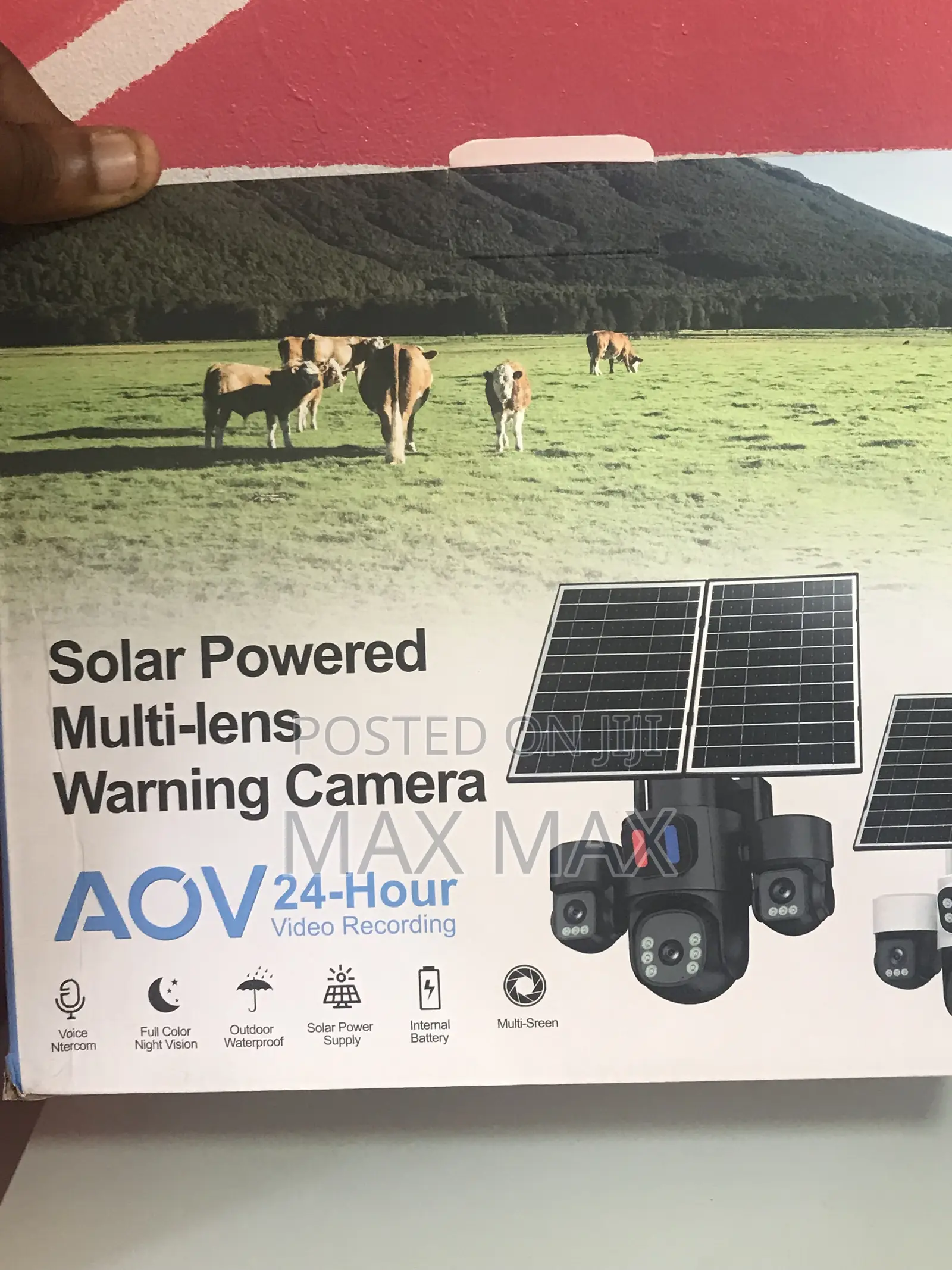 Solar Powered Multi- Lens Warning Cameral