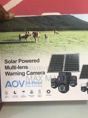 Solar Powered Multi- Lens Warning Cameral