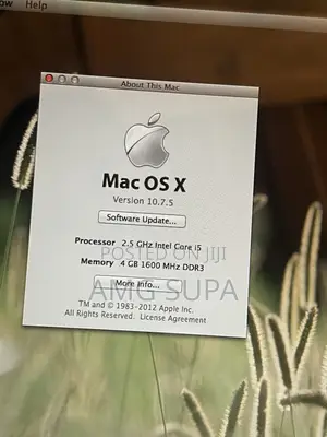 Laptop Apple MacBook 2012 4GB Intel Core i5 HDD 500GB