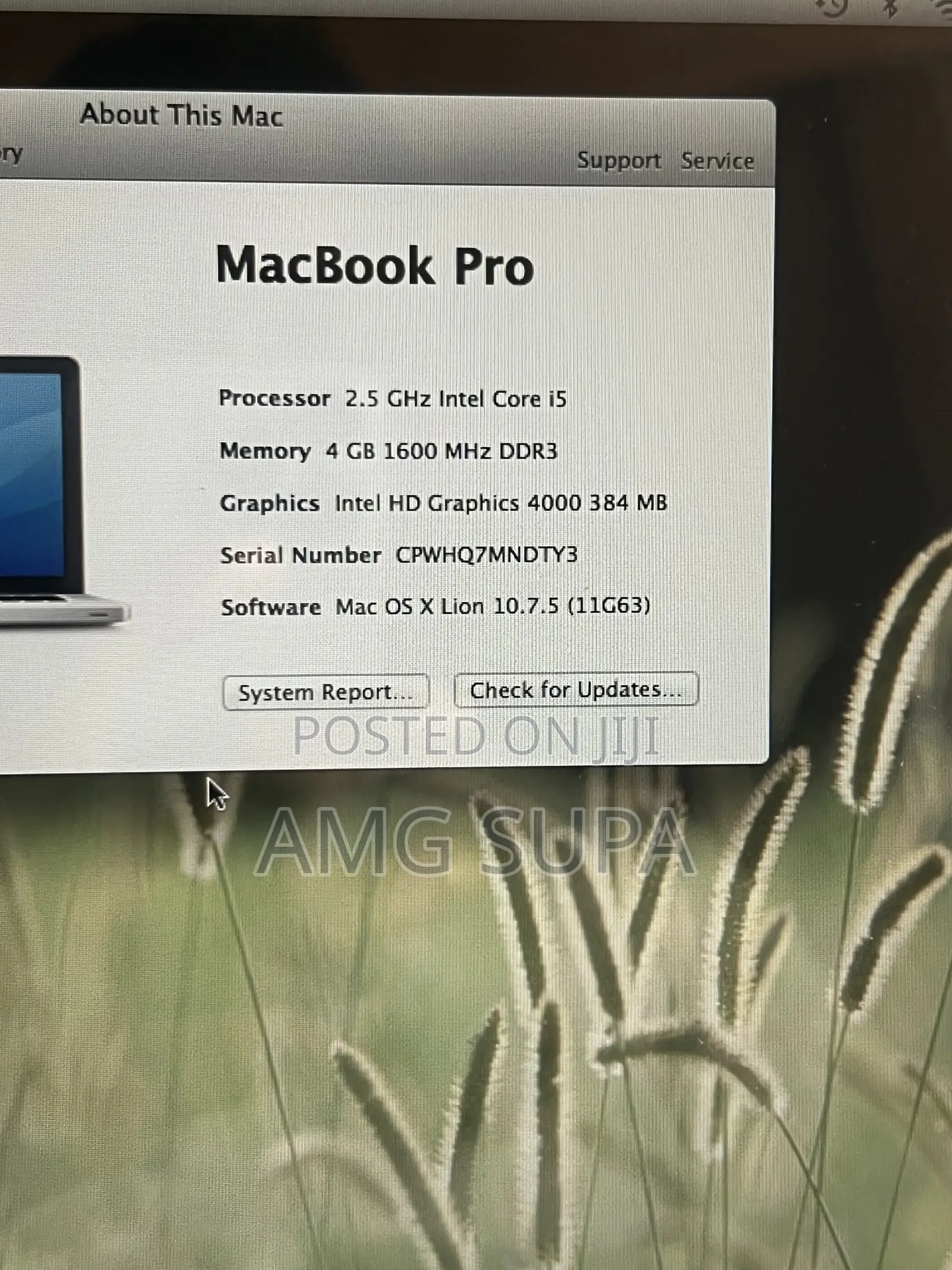 Laptop Apple MacBook 2012 4GB Intel Core i5 HDD 500GB