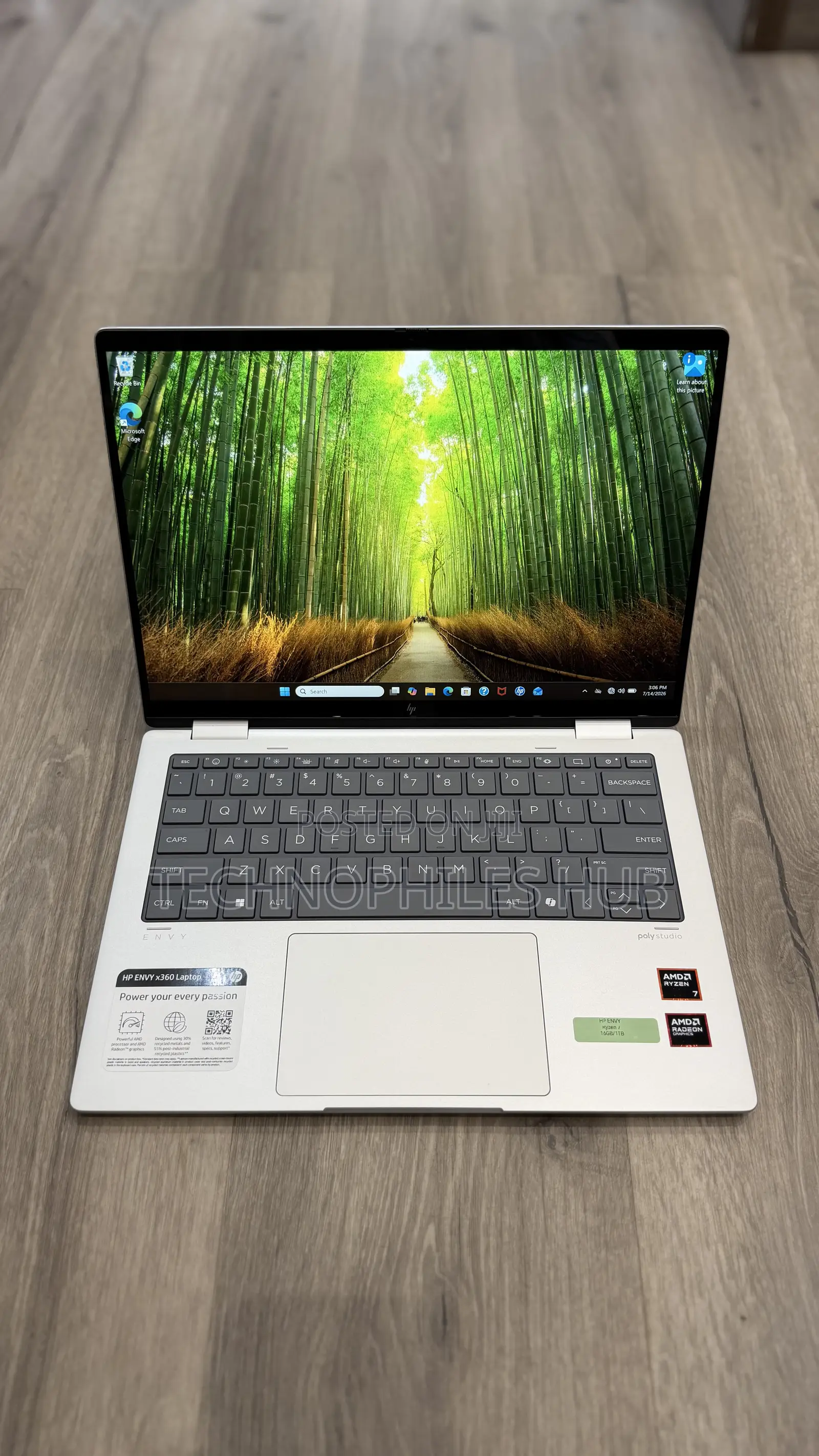 Laptop HP Envy 14 16GB AMD Ryzen 7 SSD 1T