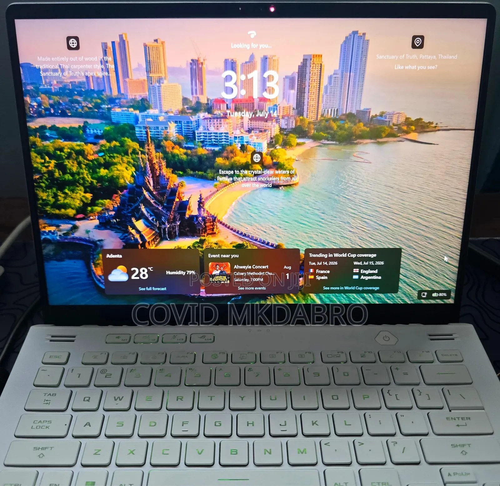 Laptop Asus ROG Zephyrus G14 16GB AMD Ryzen 7 SSD 512GB