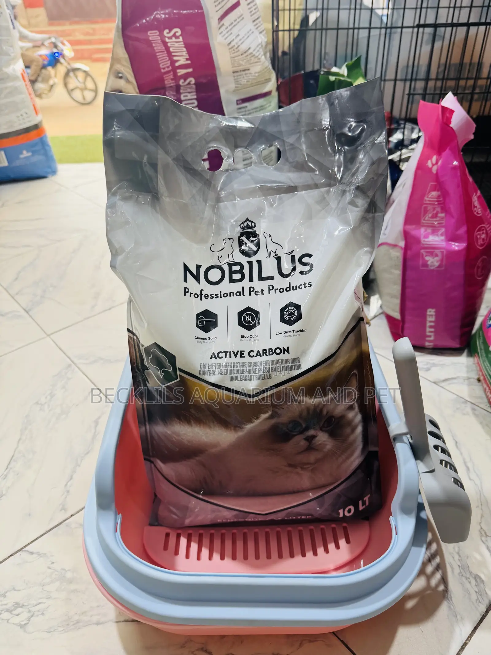 Spacious Catlitter Box With Litter Sand