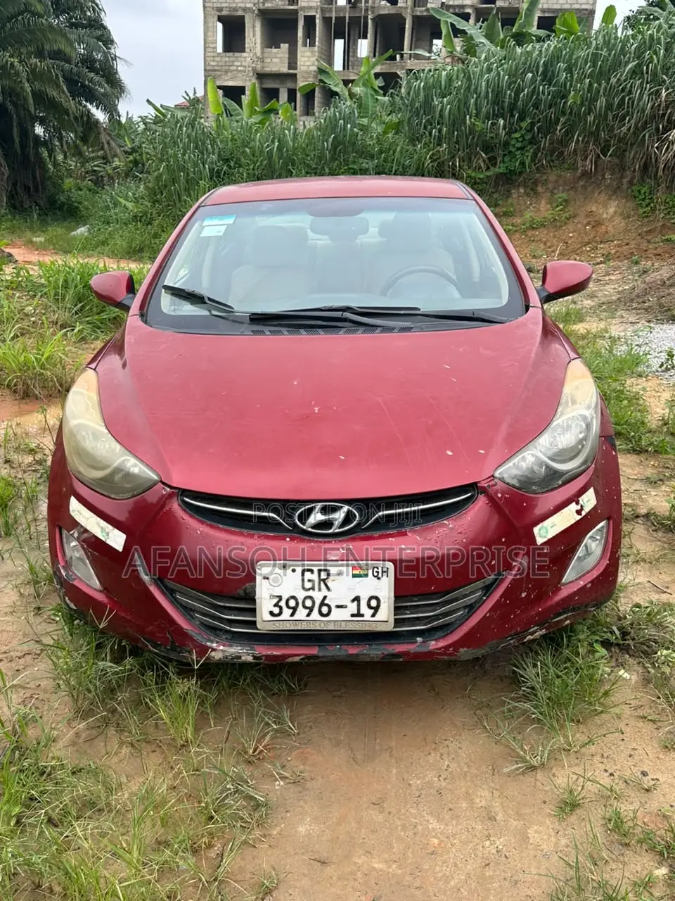 Hyundai Elantra Limited 2012 Red