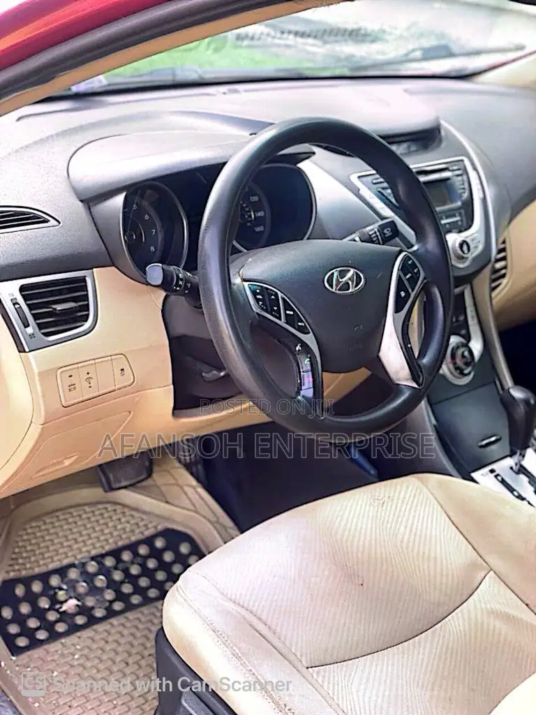 Hyundai Elantra Limited 2012 Red