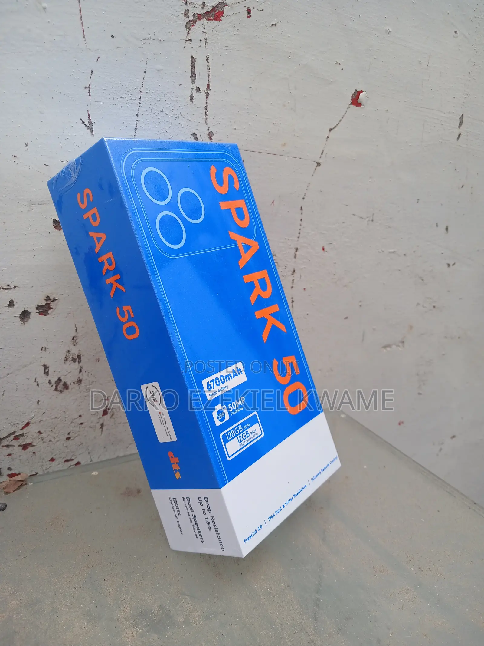 New Tecno Spark 50 128 GB Black