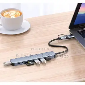 Eight-in-One Dual Head Hub Docking Station Multi-Function Type-C