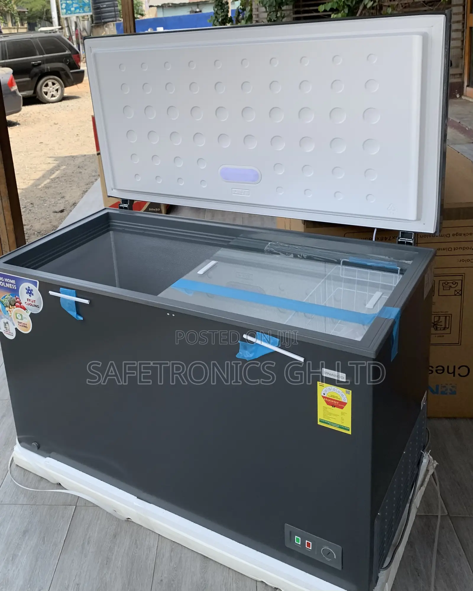 Trust Quality Grey Nasco 380 LTRS Chest Freezer (NAS-420)