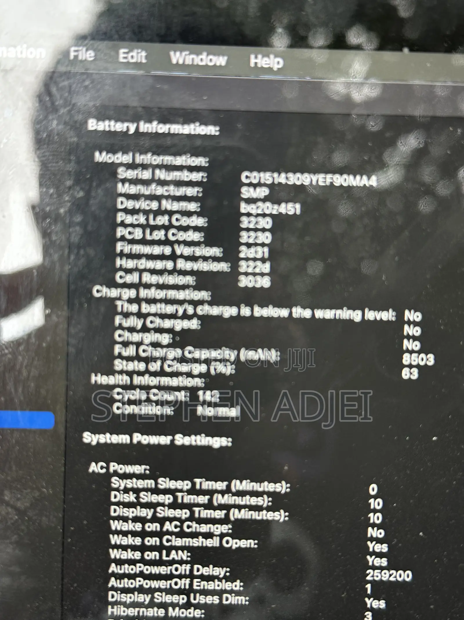 Laptop Apple MacBook Pro 2015 16GB Intel Core i7 HDD 256GB