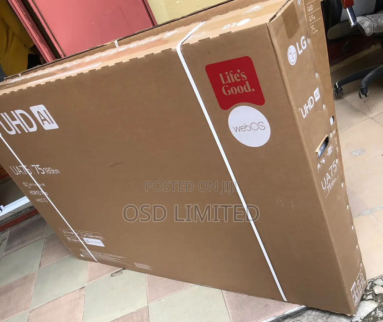75" LG AI ThinQ Smart TV With Built-in Satellite.