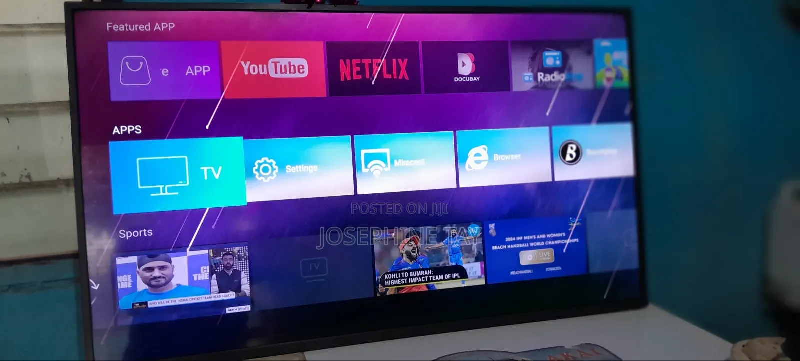 Slightly Used Synix 50-Inch Smart Android TV for Sale