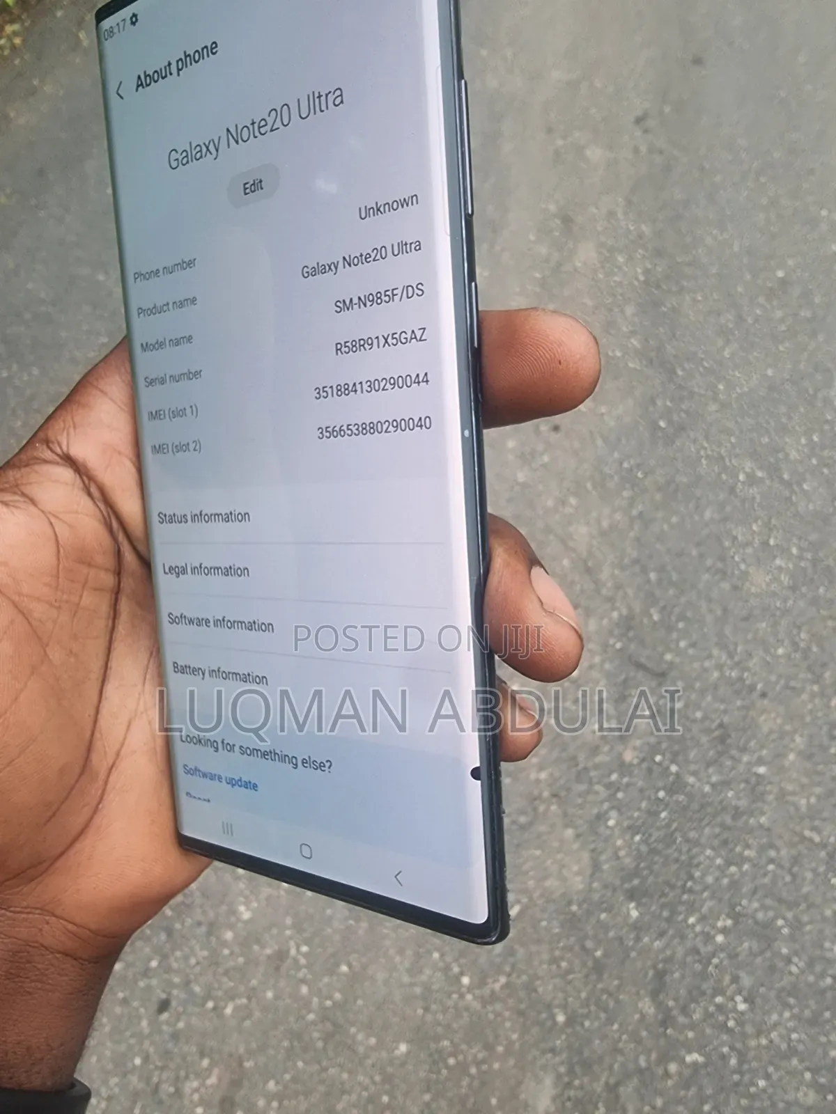 Samsung Galaxy Note 20 Ultra 256 GB Black