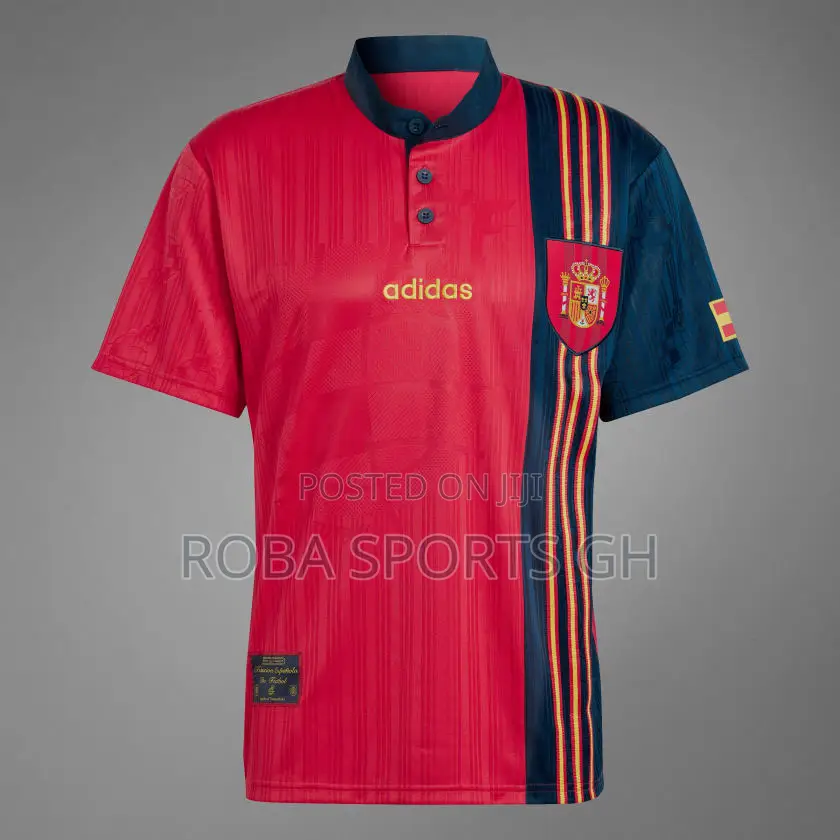 1996 Spain Retro Home Jersey