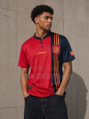 1996 Spain Retro Home Jersey