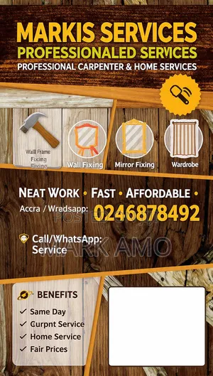 Curtains and Wall Frames Installation
