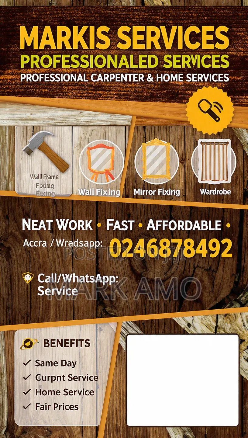 Curtains and Wall Frames Installation