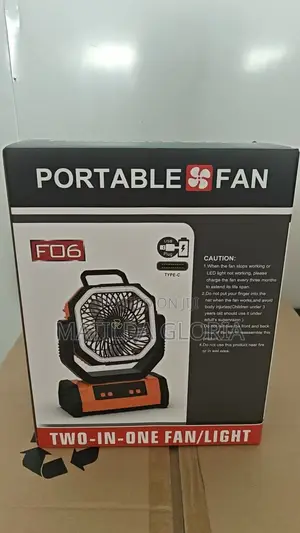 Portable Fan 4 in 1 With Power Bank ,A Touch and Remote Control