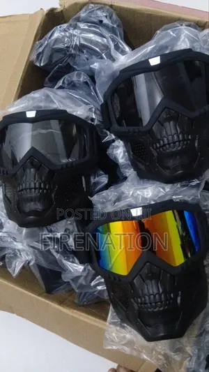 Tactical Full Face Mask. With Ski Goggles