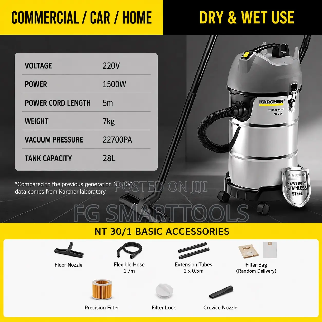 Karcher Nt30l Wet Dry Vacuum Cleaner