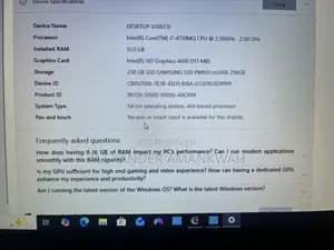 Laptop Dell Precision M6800 12GB Intel Core i7 SSD 256GB