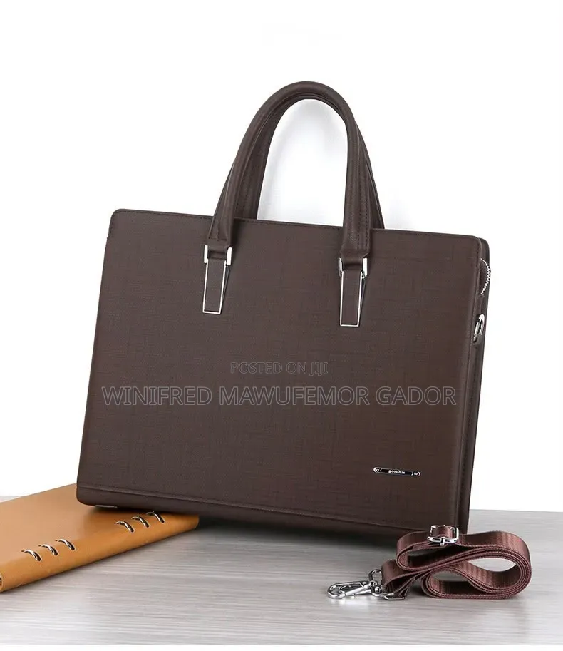 Premium Executive Leather Laptop Briefcase | Business Office Handbag