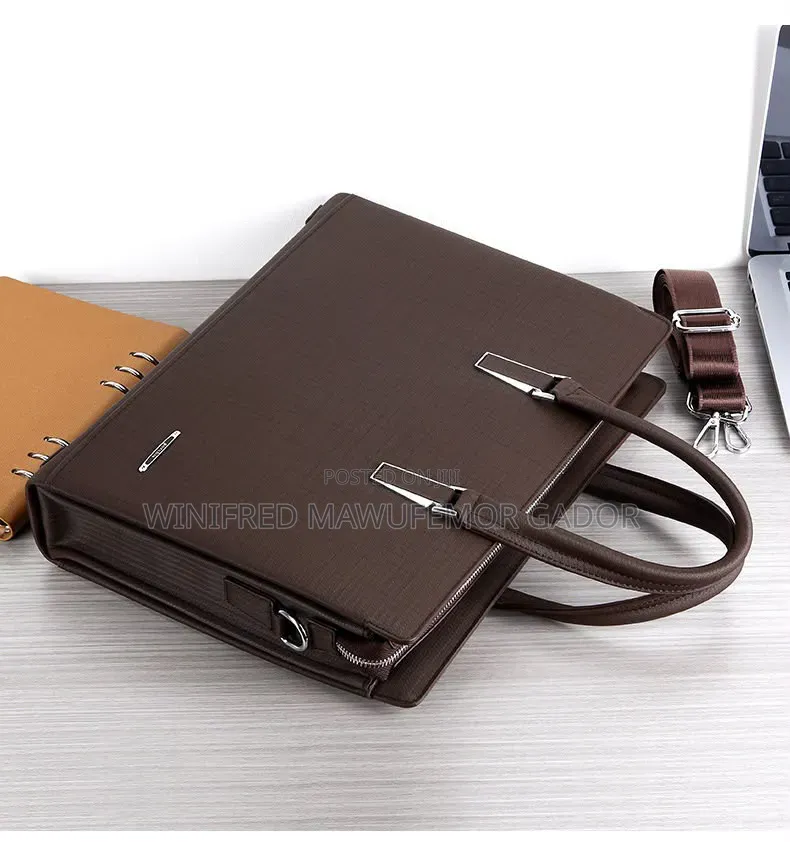 Premium Executive Leather Laptop Briefcase | Business Office Handbag