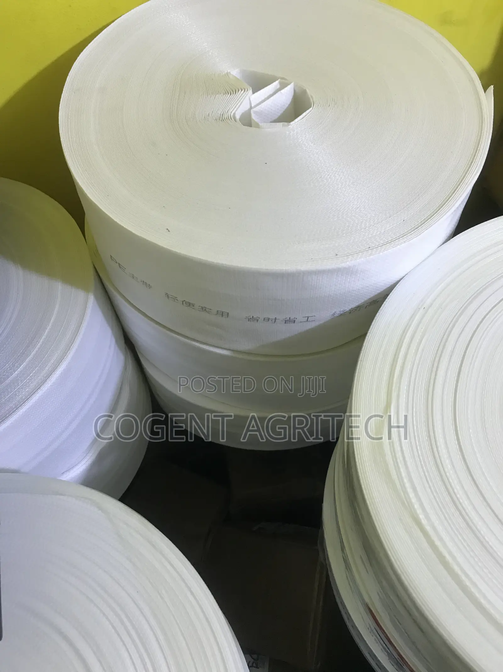 PE White Braided Lay Flat Outlet Hose