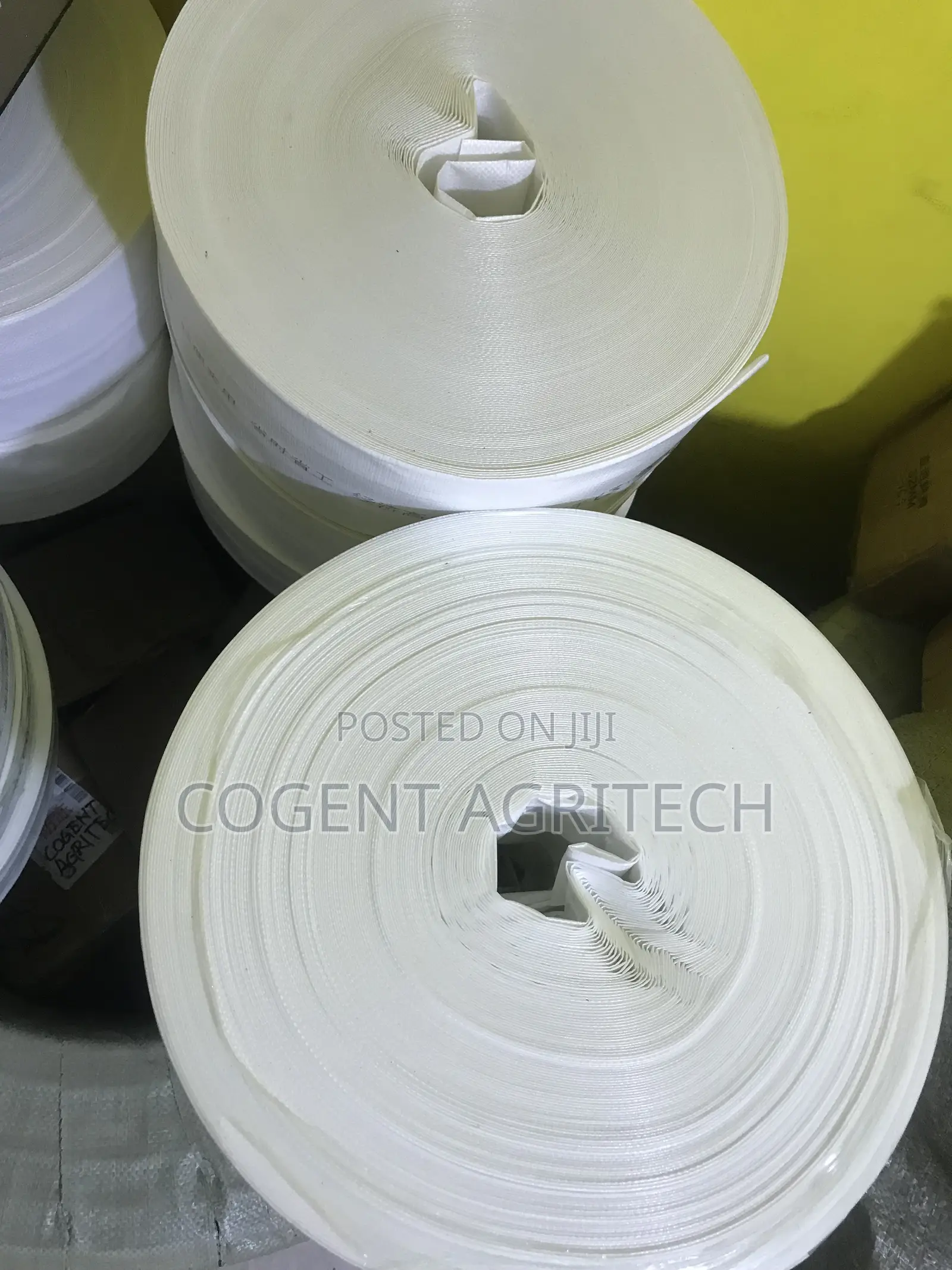 PE White Braided Lay Flat Outlet Hose