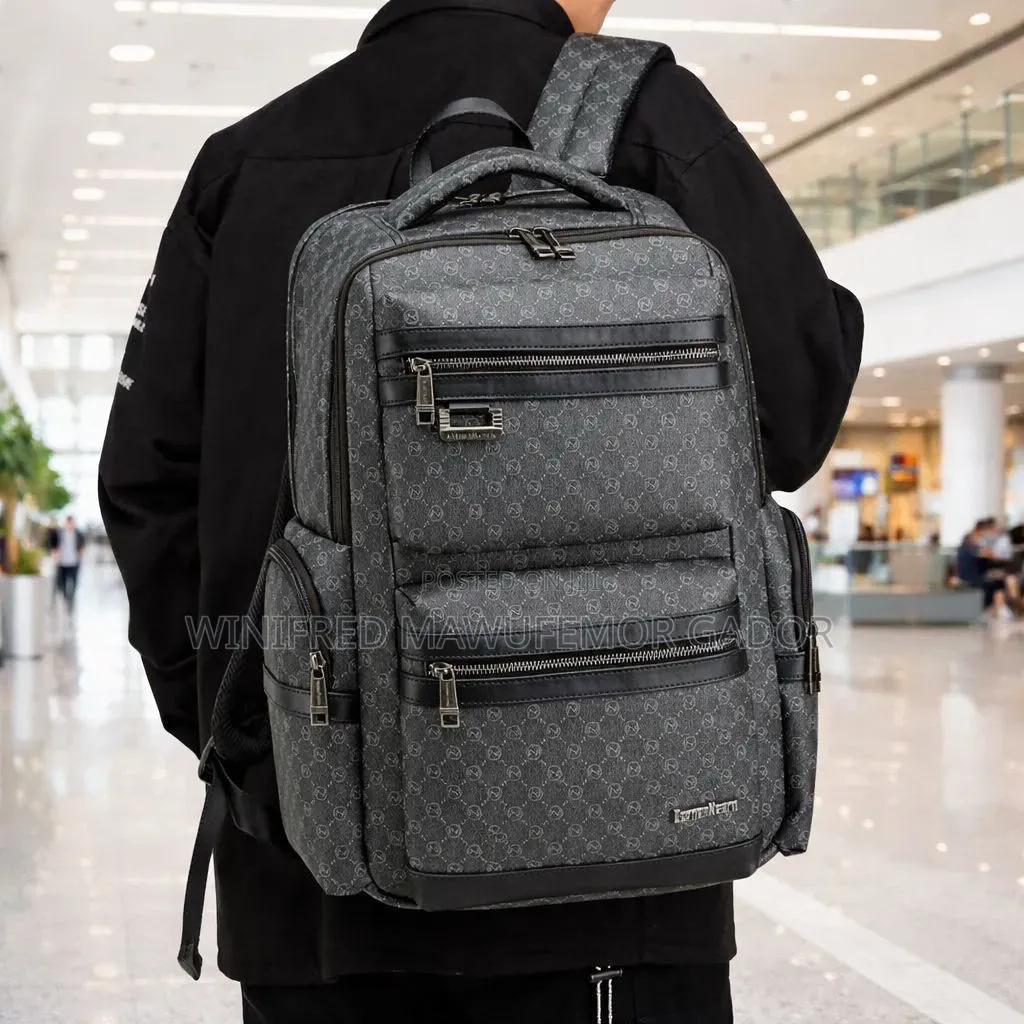 Premium Leather Laptop Backpack for Men | Executive Travel Bag