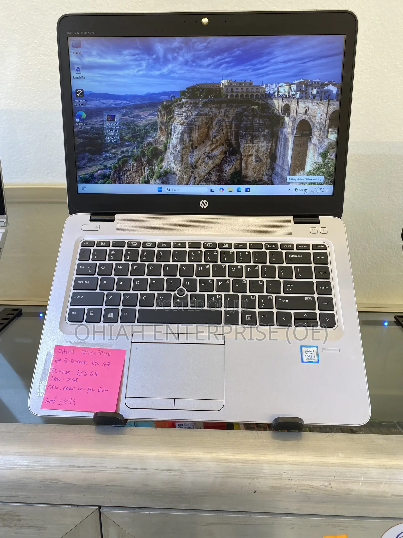 Laptop HP EliteBook 840 G4 8GB Intel Core i5 SSD 256GB