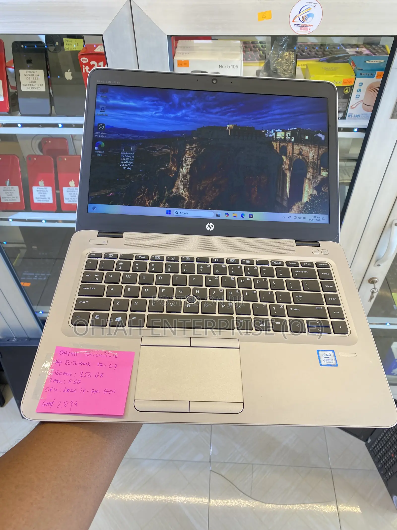 Laptop HP EliteBook 840 G4 8GB Intel Core i5 SSD 256GB